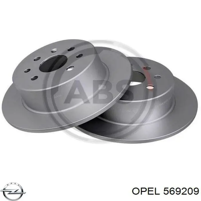 Тормозные диски 569209 Opel