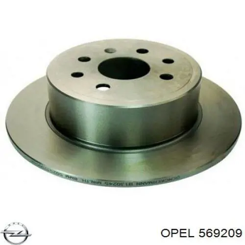 Задний тормозной диск Opel 569209 цена, от 31.92 USD