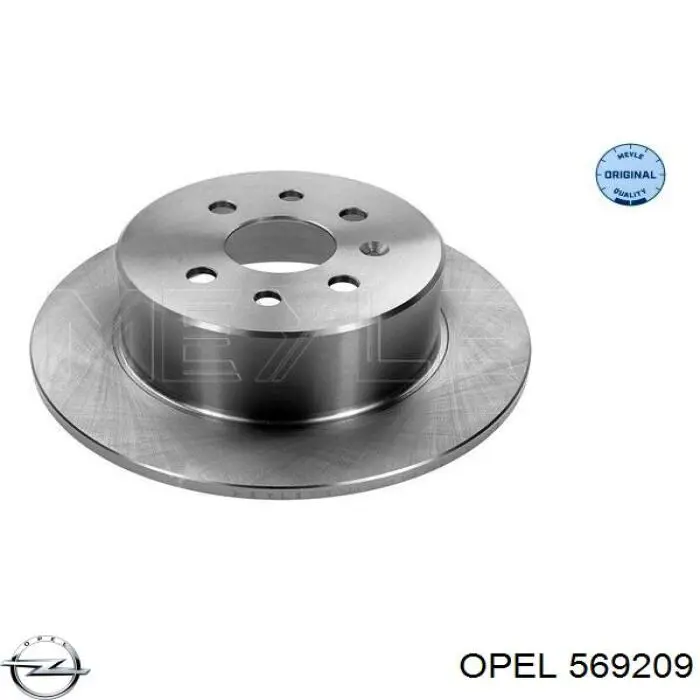 Купить 569209 Opel Диск тормозной задний