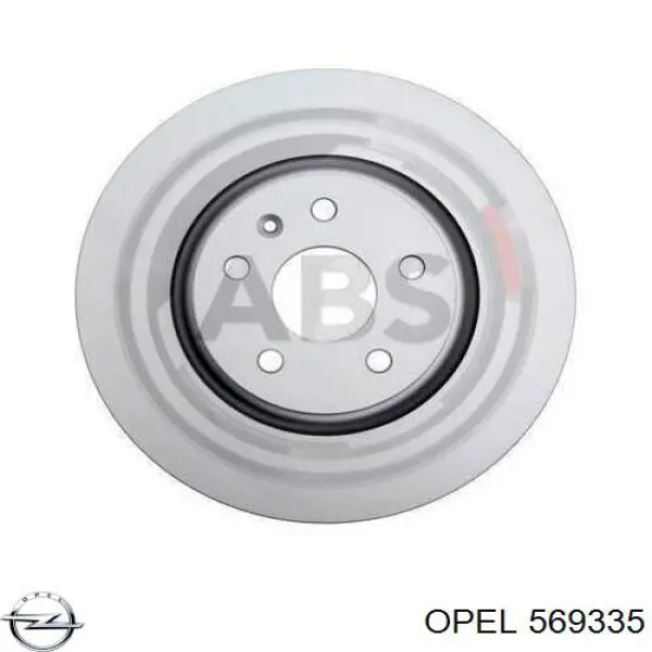 Передние тормозные диски 569335 Opel