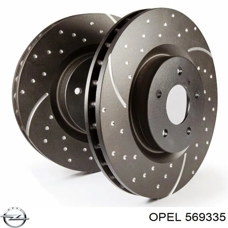 Передние тормозные диски 569335 Opel
