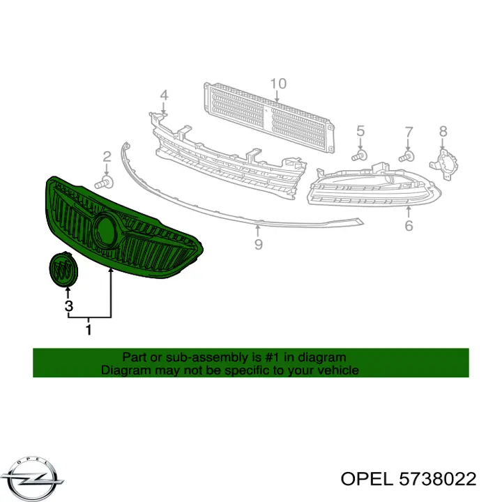 Купить 5738022 Opel Селектор коробки передач
