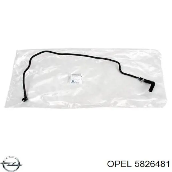 5826481 Opel шланг (патрубок обогрева дроссельной заслонки)