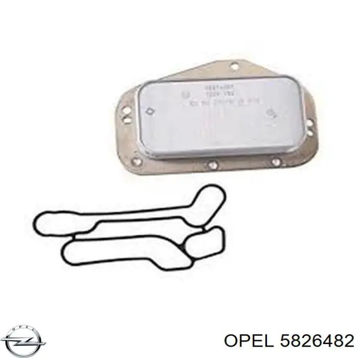 5826482 Opel шланг (патрубок обогрева дроссельной заслонки)