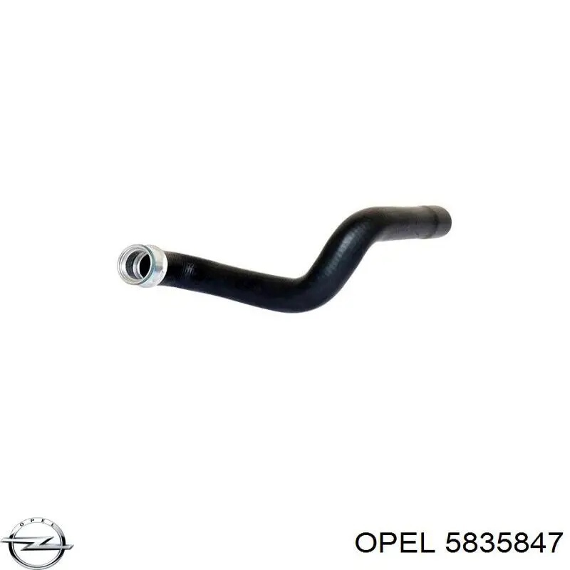 Шланг/патрубок интеркуллера Opel 5835847 цена, от 41.22 USD