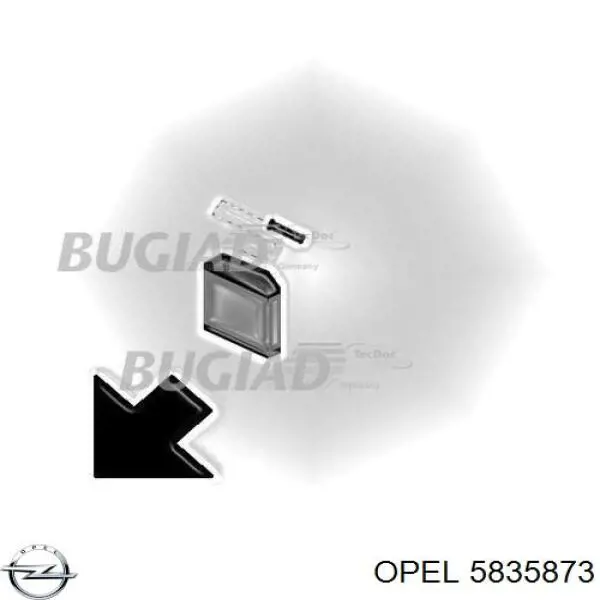 Шланг/патрубок интеркуллера Opel 5835873 цена, от 7.08 USD