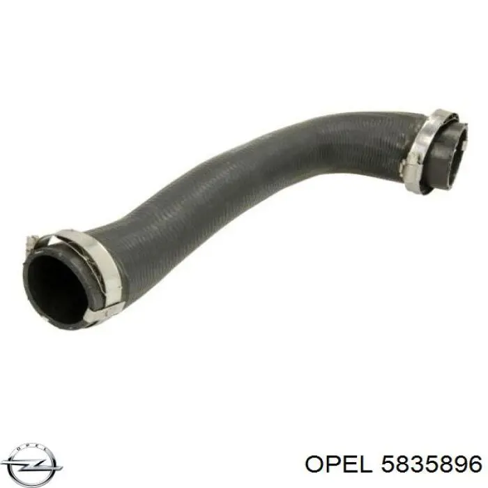 Патрубок воздушный, выход из турбины/компрессора (наддув) Opel 5835896 цена, от 24.80 USD