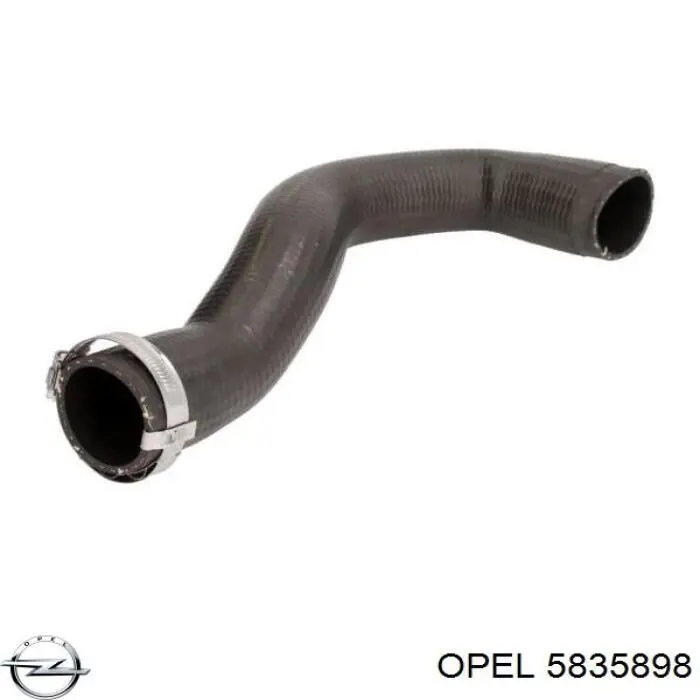 5835898 Opel шланг (патрубок интеркуллера верхний правый)