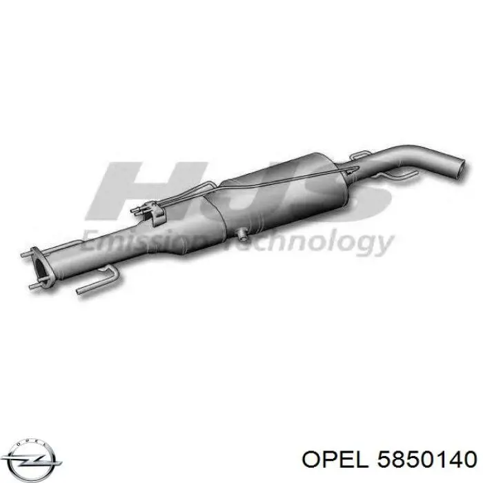 Купить 5850140 Opel Преобразователь отработавших газов