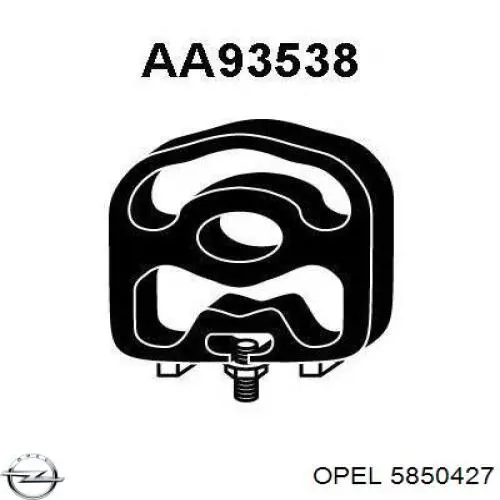5850427 Opel coxim de fixação do silenciador