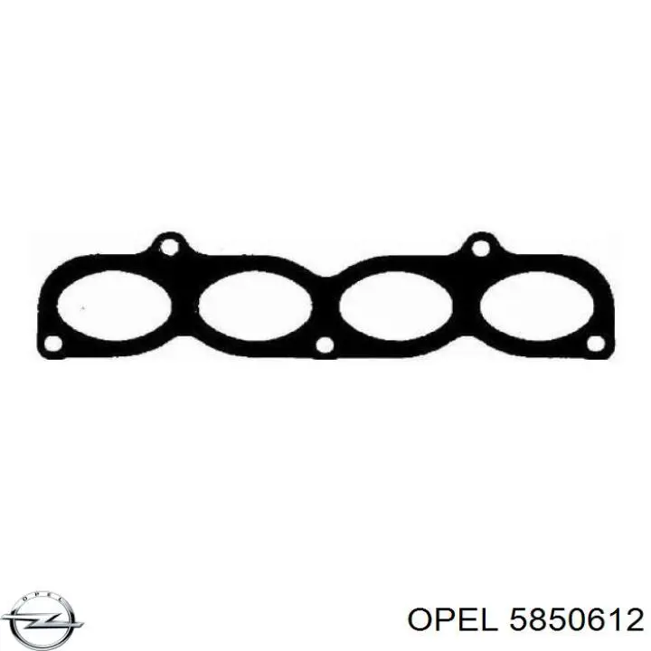 Прокладка впускного коллектора верхняя Opel 5850612