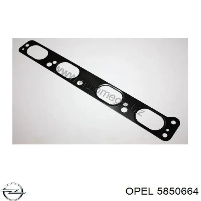 5850664 Opel прокладка впускного коллектора верхняя