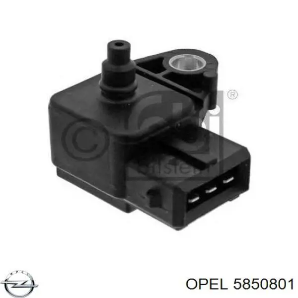 5850801 Opel датчик давления во впускном коллекторе, map