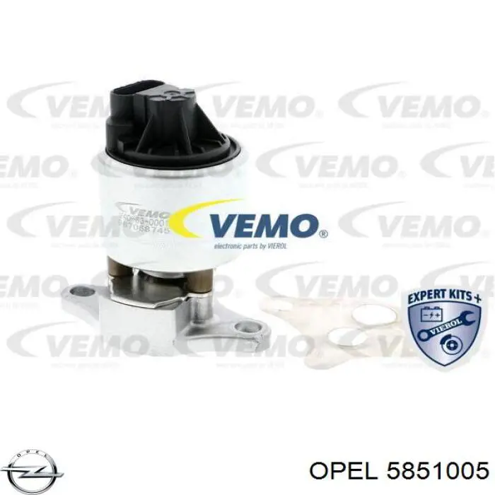 5851005 Opel válvula egr de recirculação dos gases