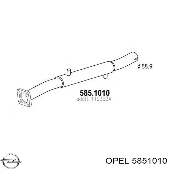 5851019 Opel Клапан соленоид регулирования заслонки EGR