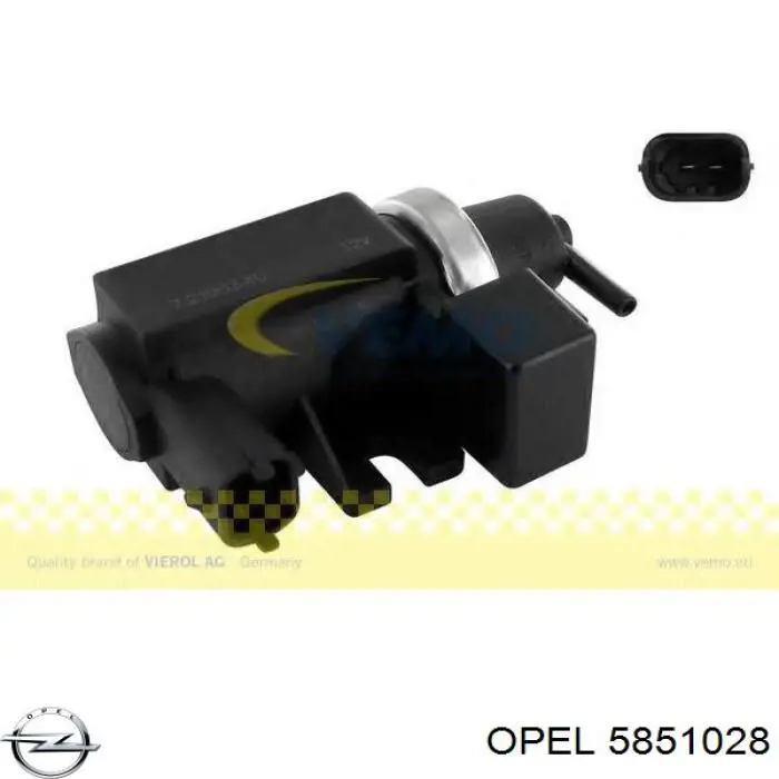 5851028 Opel клапан преобразователь давления наддува (соленоид)