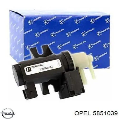 5851039 Opel клапан преобразователь давления наддува (соленоид)