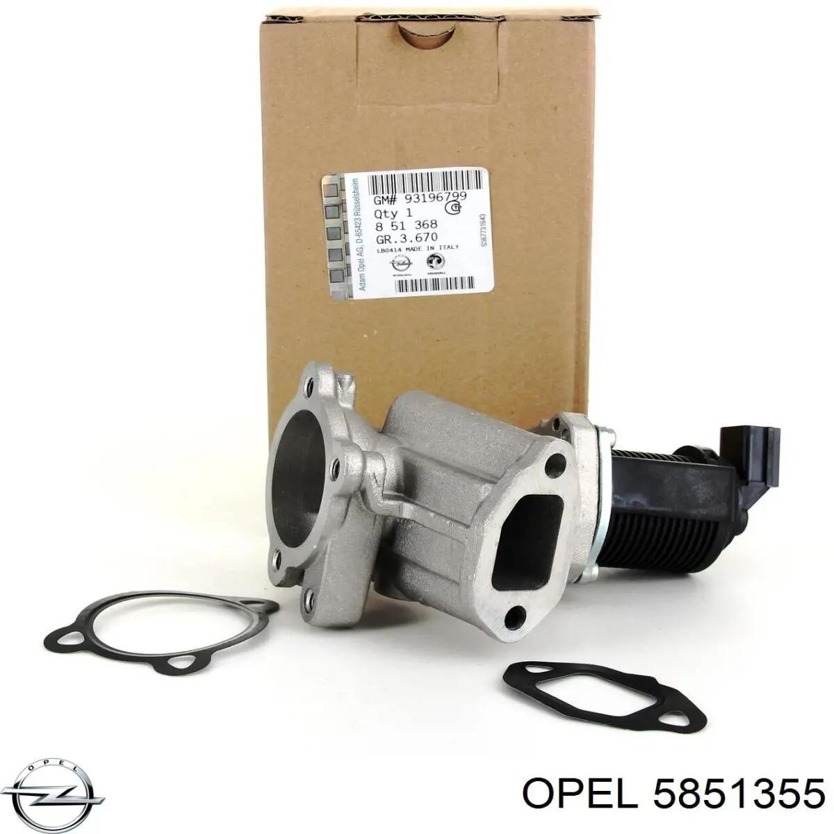 Прокладка EGR-клапана рециркуляции Opel 5851355