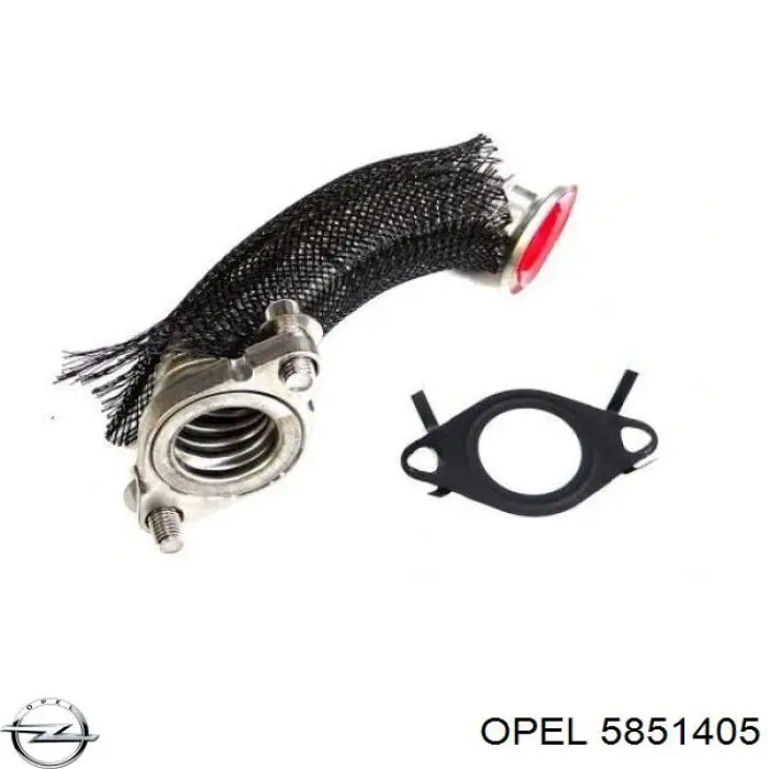 Купить 5851405 Opel Шланг (патрубок) радиатор EGR, подача
