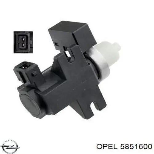 Клапан преобразователь давления наддува (соленоид)  Opel 5851600