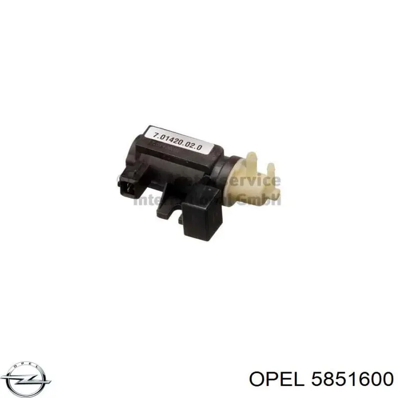 Преобразователь давления (соленоид) наддува Opel 5851600 цена, от 53.68 USD