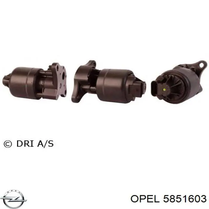 5851603 Opel клапан егр