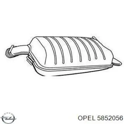 5852056 Opel Выхлопная труба