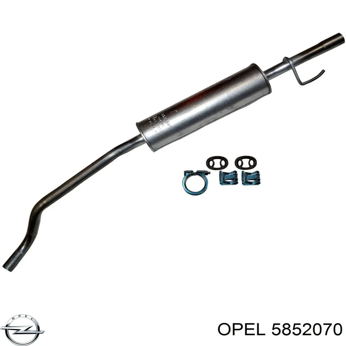 Глушитель, центральная часть Opel 5852070 цена, от 48.43 USD