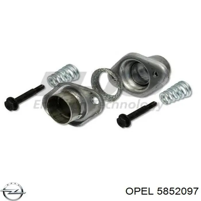 5852097 Opel Выхлопная труба
