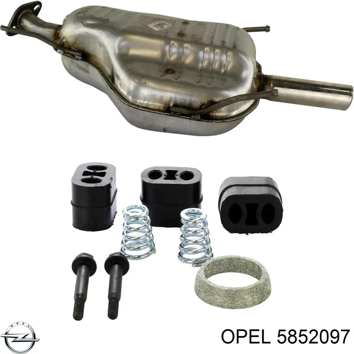 Купить 5852097 Opel Глушитель задний