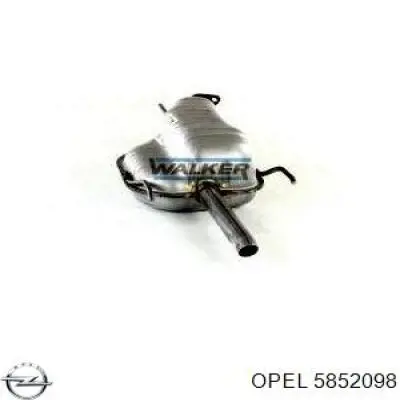 Купить 5852098 Opel Глушитель задний