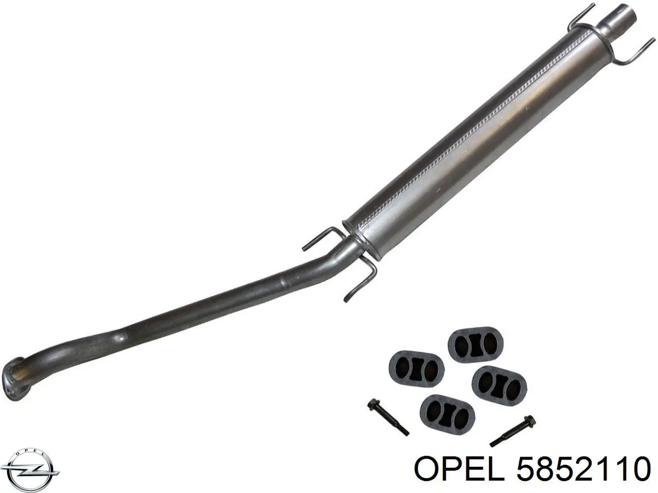 Центральная часть глушителя 5852065 Opel