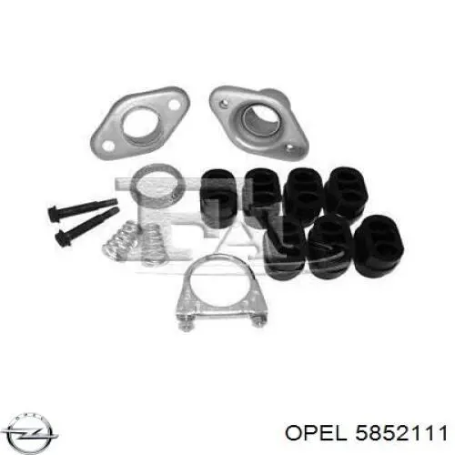 Купить 5852111 Opel Выхлоп центральный