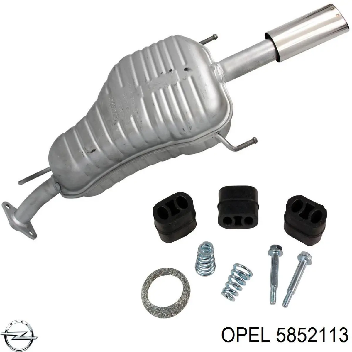 Центральная часть глушителя 5852113 Opel