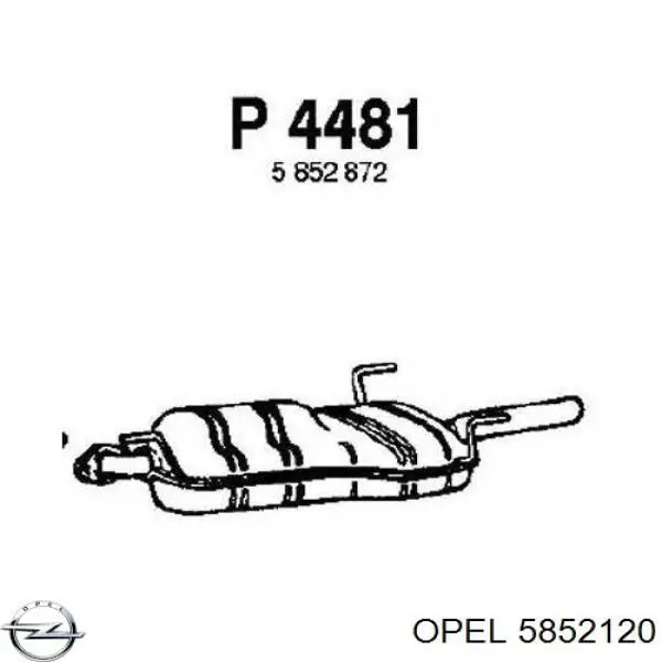 Выхлоп задний Opel 90500251 цена, от 102.56 USD