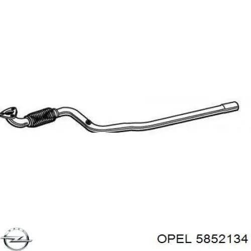 Передняя часть глушителя 5852134 Opel