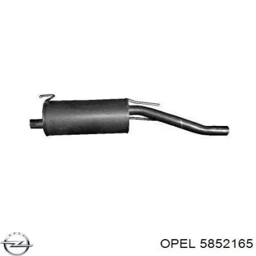 Купить 5852165 Opel Глушитель задний