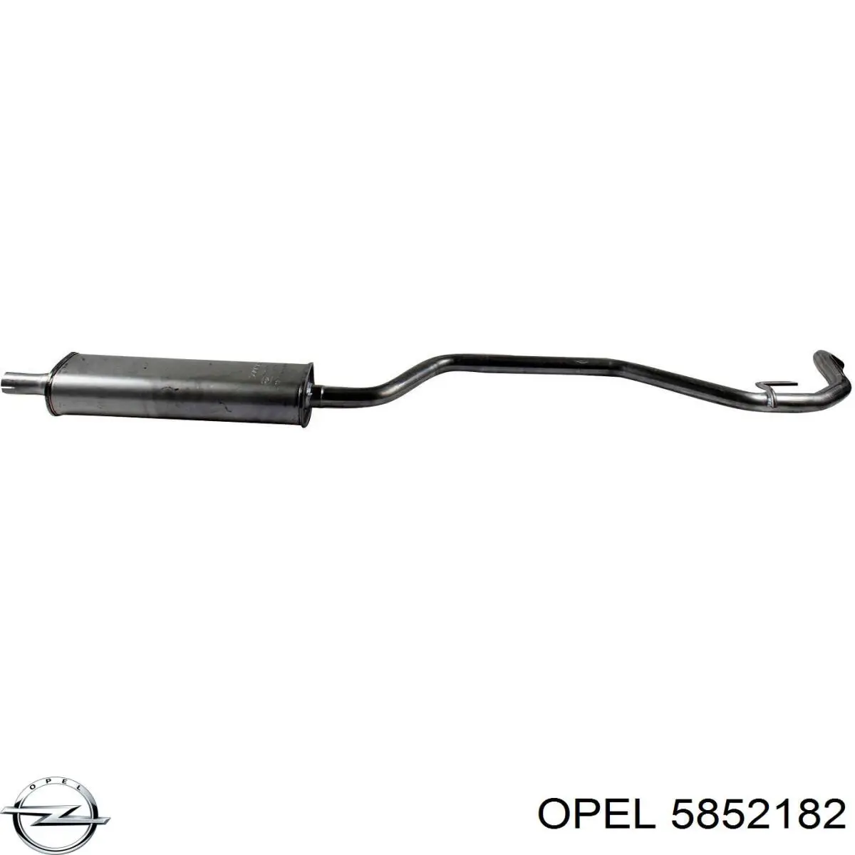 5852182 Opel глушитель, центральная часть