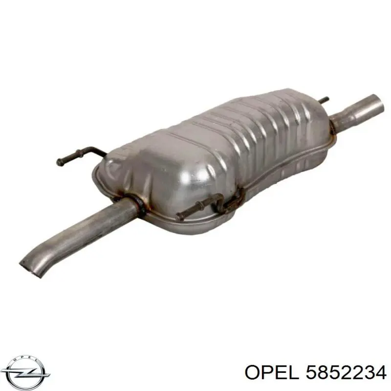 5852234 Opel Выхлопная труба