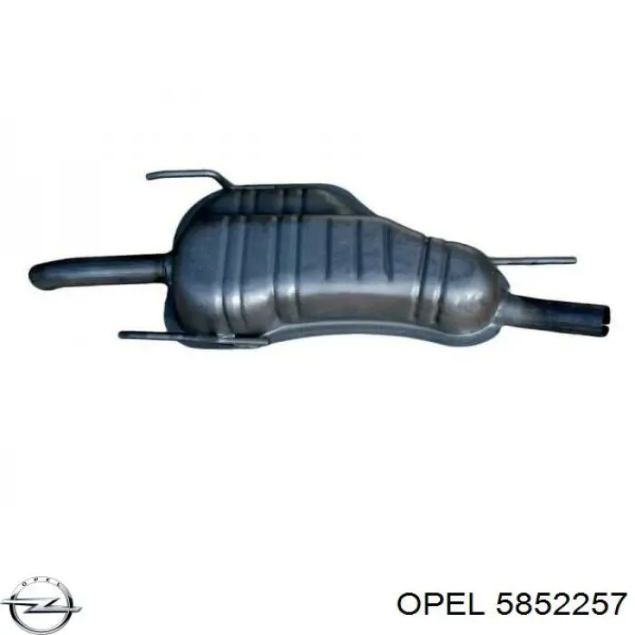 5852257 Opel Выхлопная труба