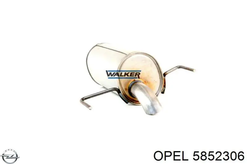 Глушитель задний 13150386 Opel