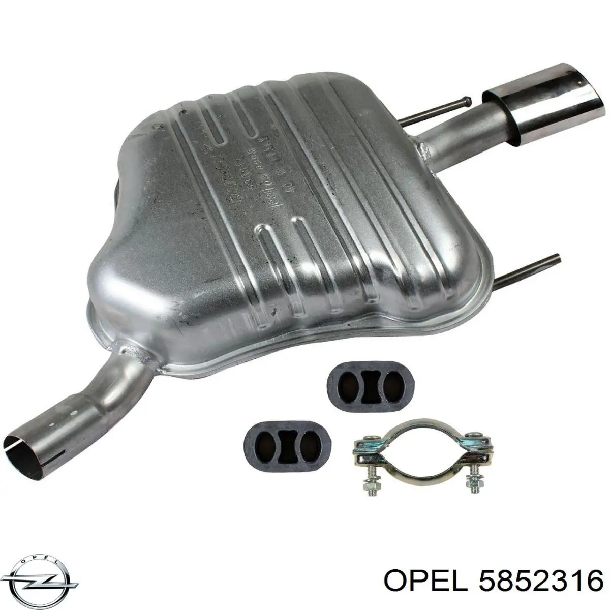 Купить 5852316 Opel Глушитель задний