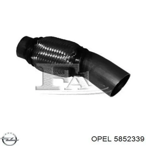 Глушитель, центральная часть Opel 852397 цена, от 52.21 USD