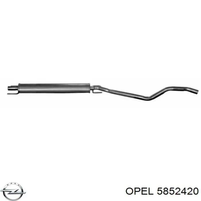 Глушитель, центральная часть Opel 5852420 цена, от 65.99 USD