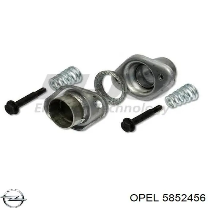 5852456 Opel Выхлопная труба