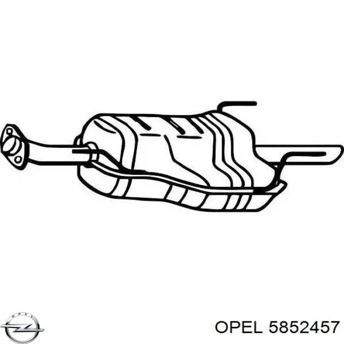 Купить 5852457 Opel Глушитель задний