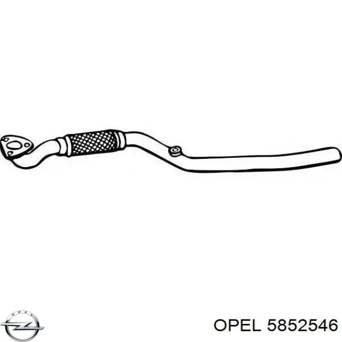 Глушитель, центральная часть Opel 5852546 цена, от 35.94 USD