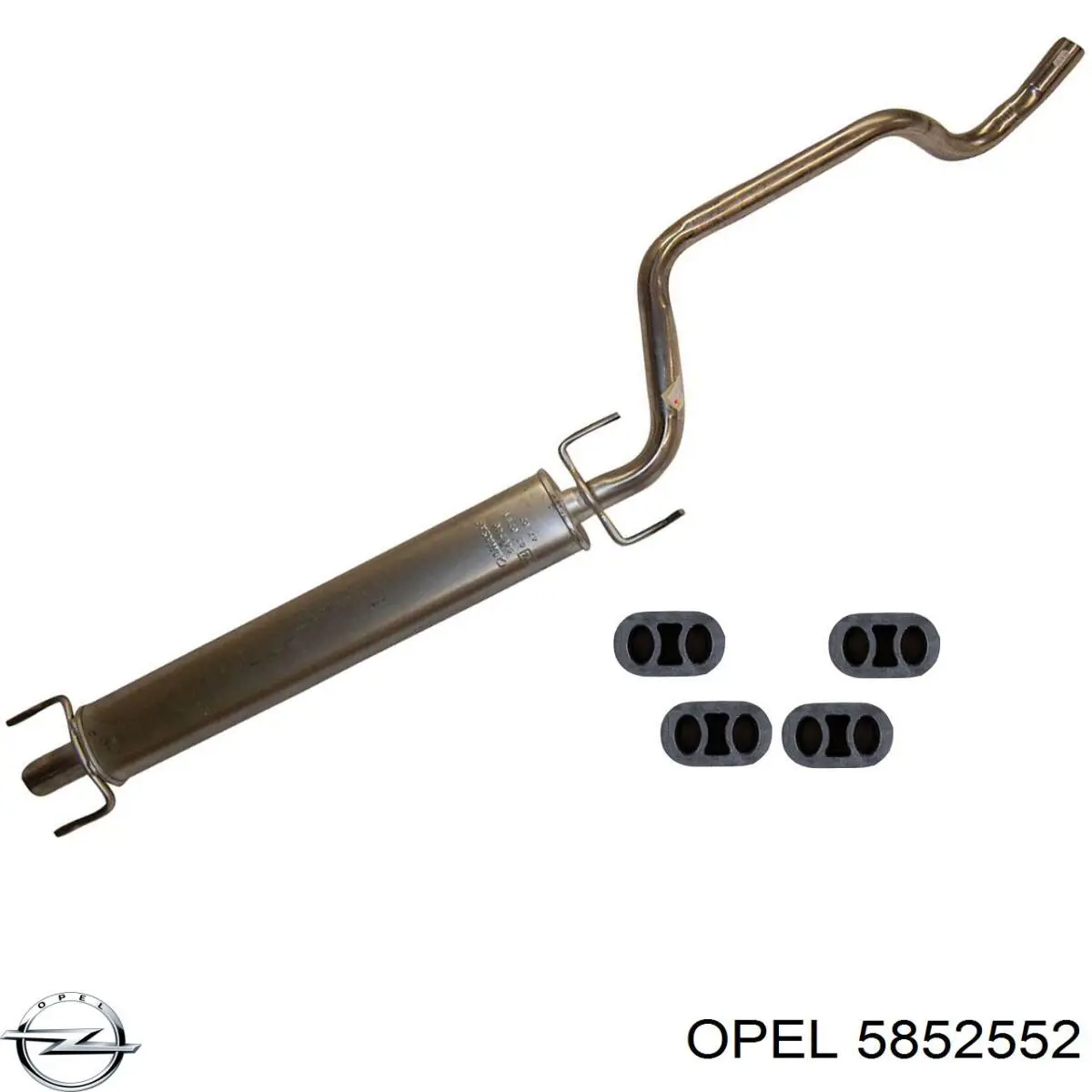 Глушитель, центральная часть Opel 5852552 цена, от 43.50 USD