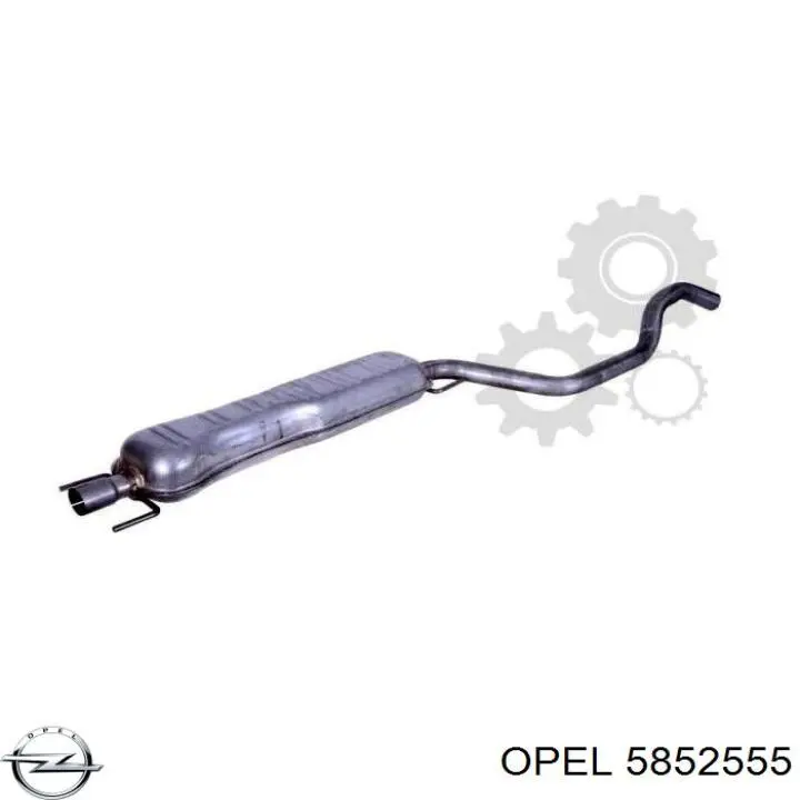 Средний глушитель Opel 13124159