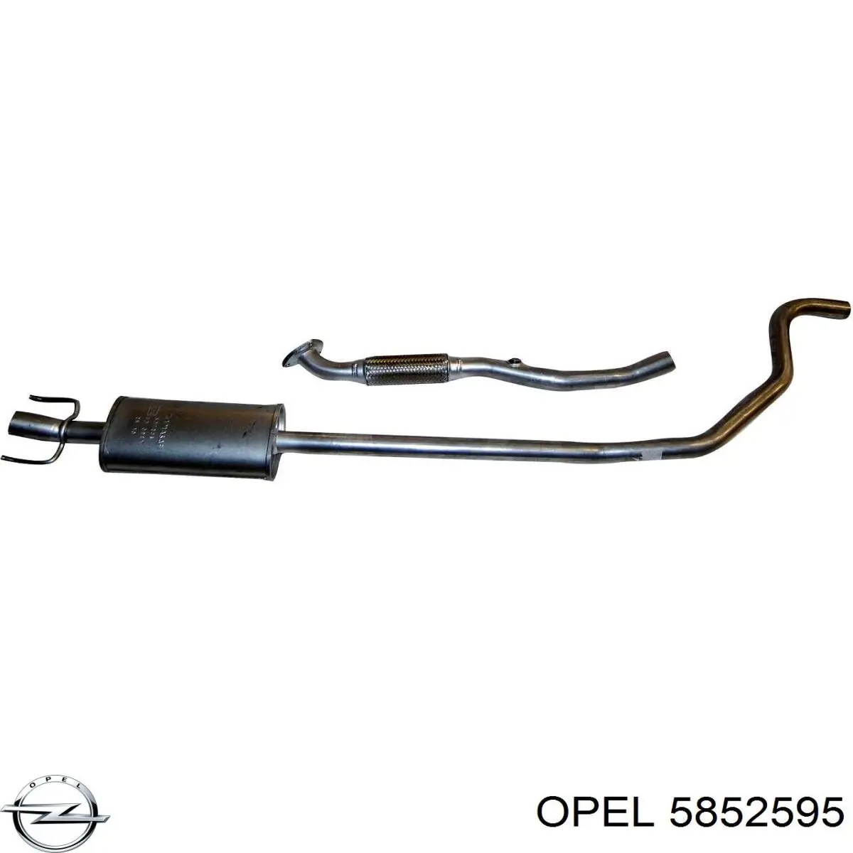 Глушитель, передняя часть Opel 5852595 цена, от 65.24 USD